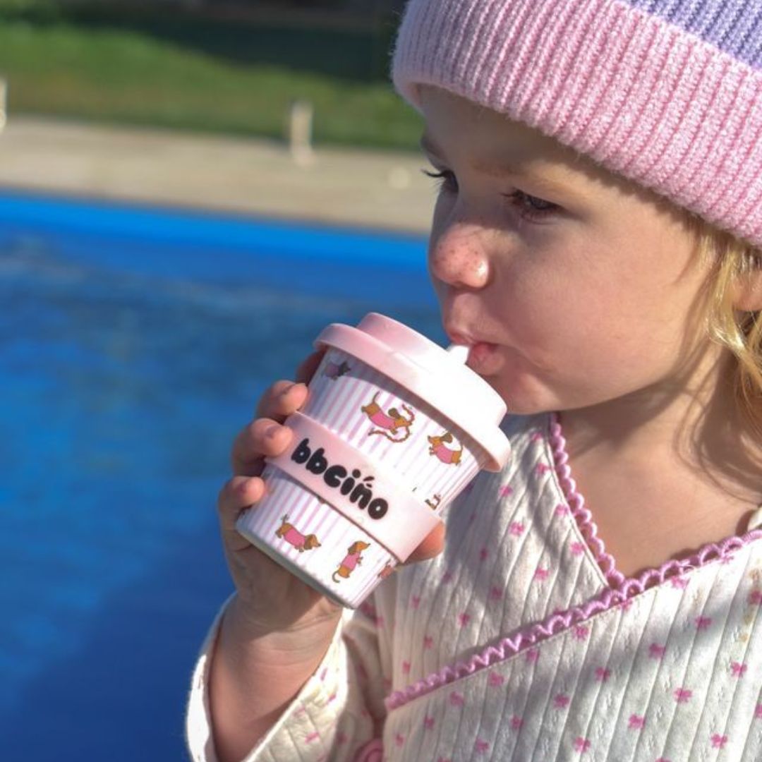 Dash in Pink Kids Keep Cup - 240ml (STRAW INCLUDED)