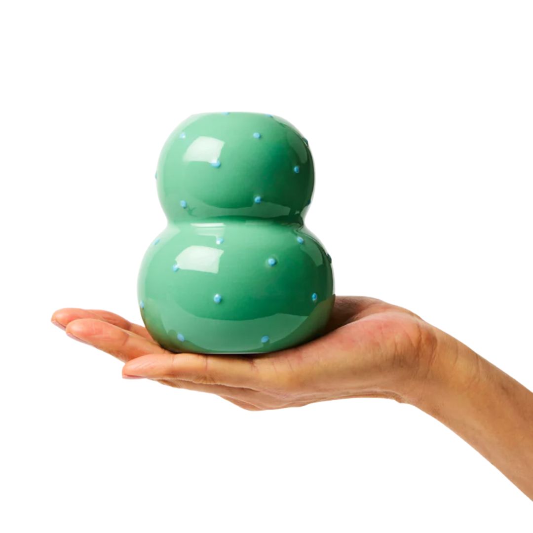 Fonda Green Blue Dotty Vase