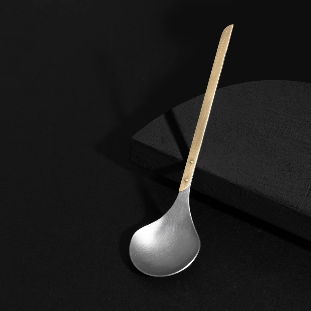 Brass Serving Spoon By Ferro Forma