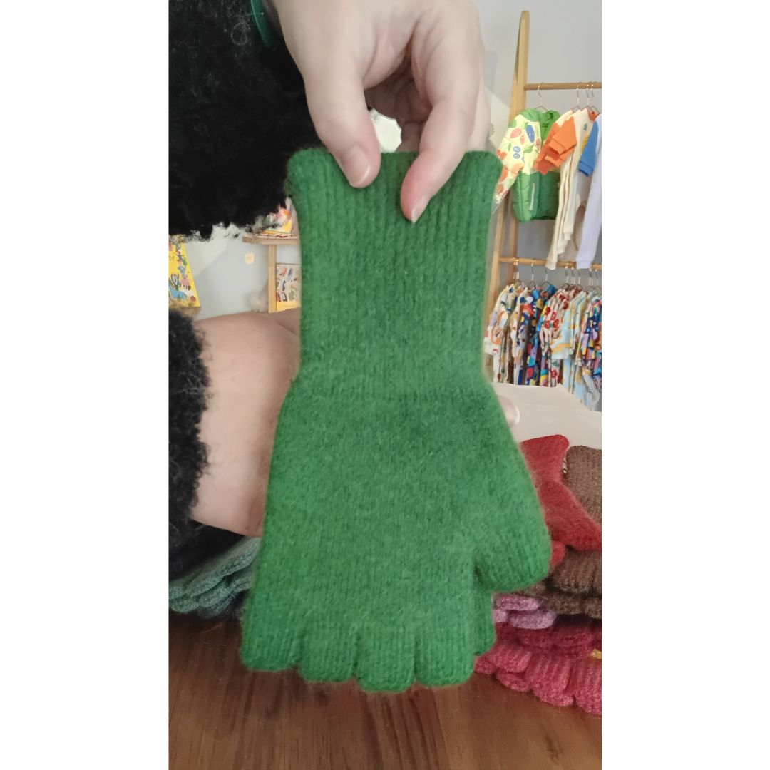 Fingerless gloves / Angora / Lambswool