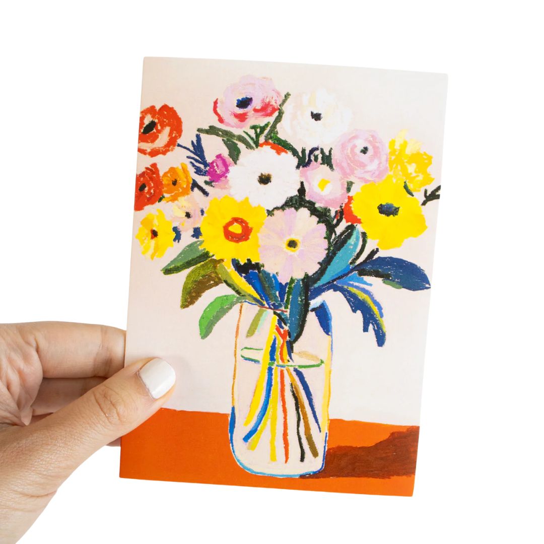 Flower Bouquet (Pink) Greeting Card