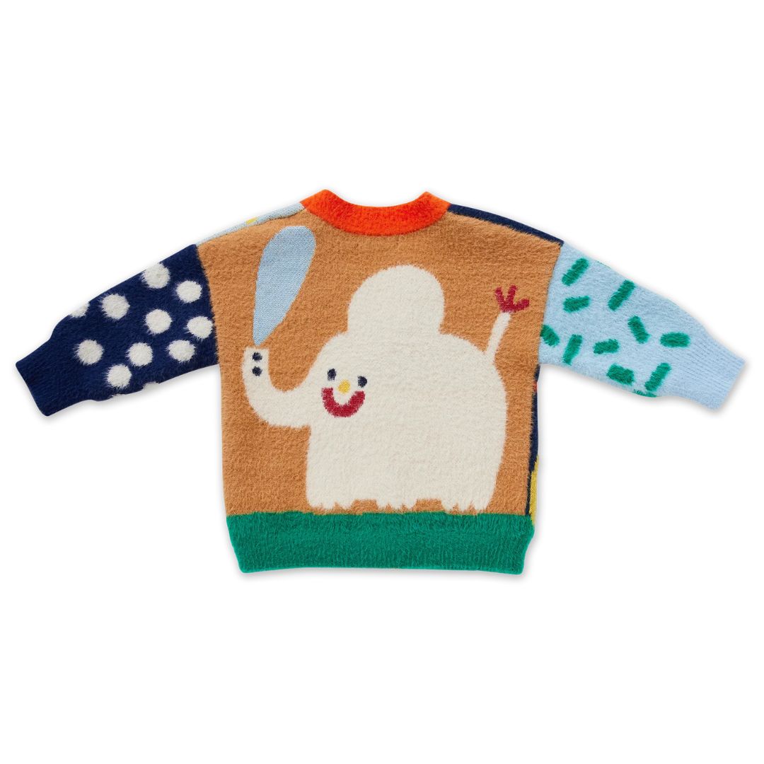 Fluffy Knit Cardigan - Zoo Crew
