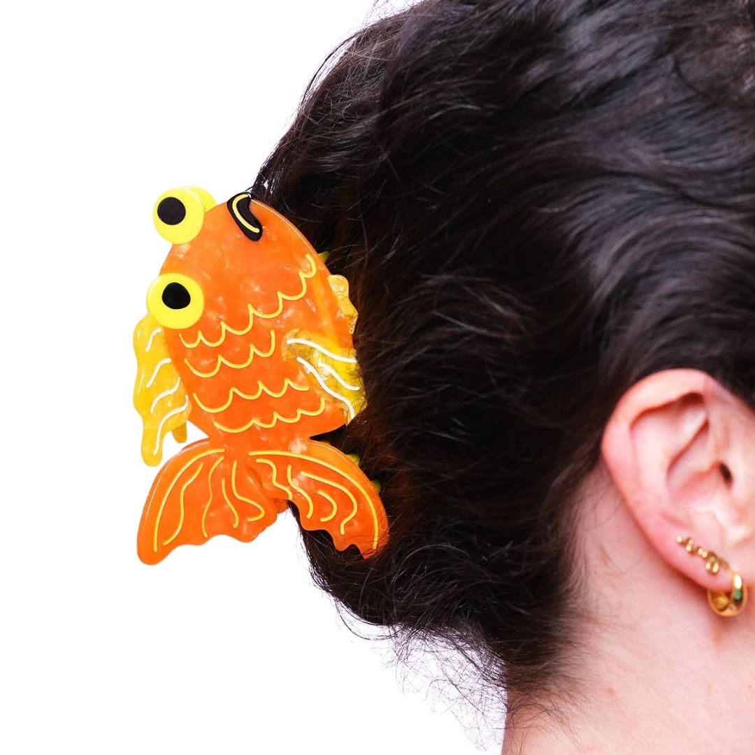 Forgetful Goldfish Hair Claw Clip
