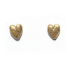 Gold Heart Studs