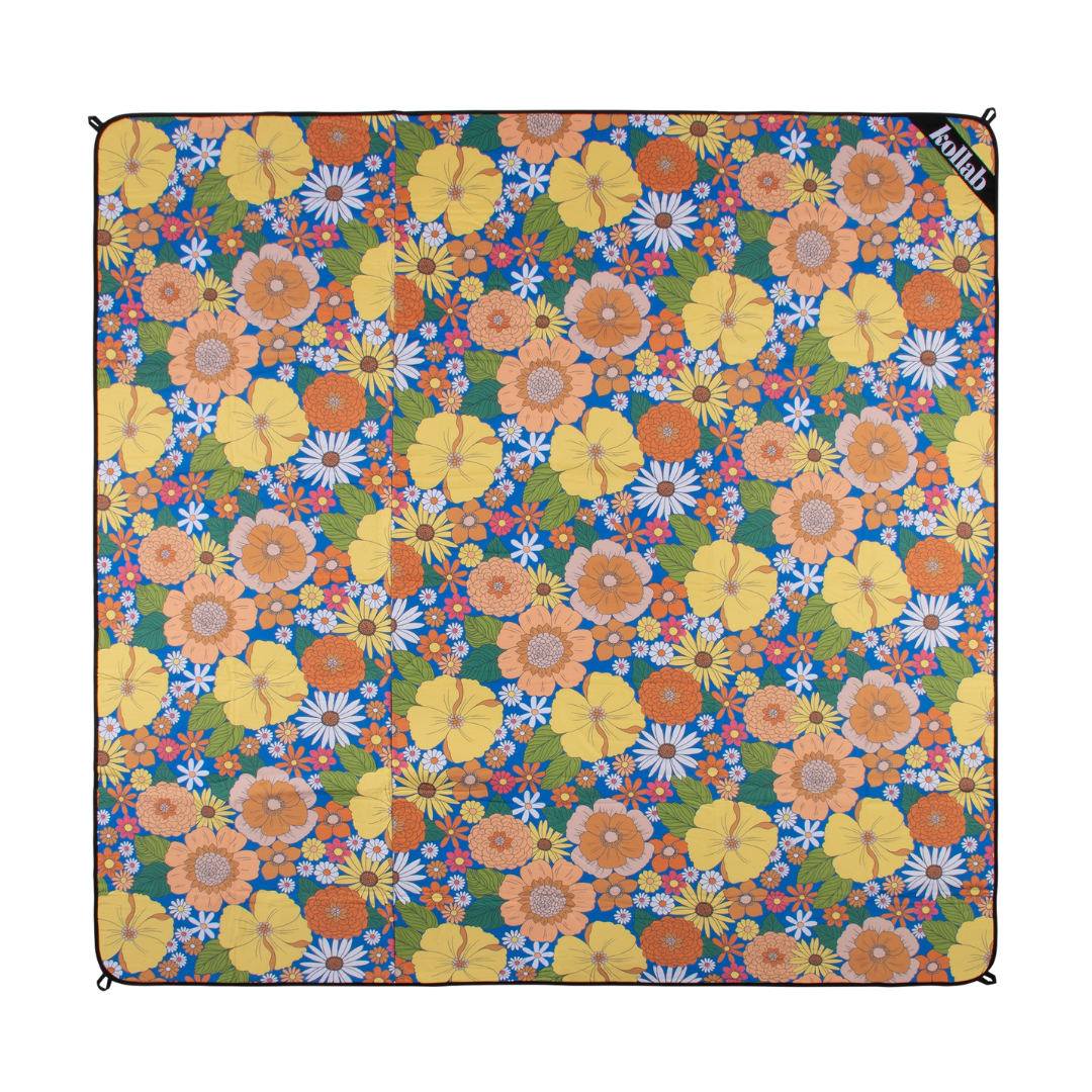 Collaboration with Goldie and Ace, this fun and bright design is a fantastic picnic mat is one you wont want to miss. Designed by Kollab