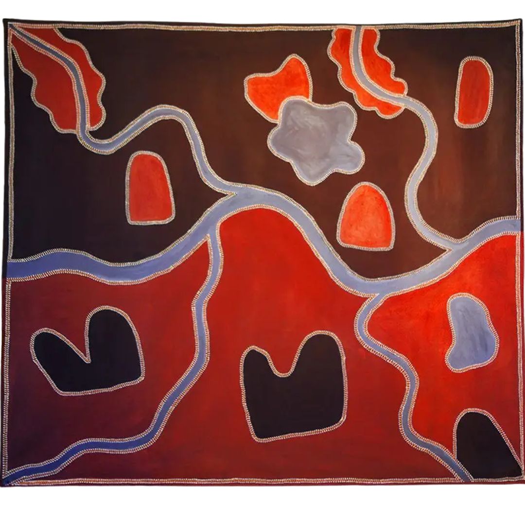 Silk Scarf - Goongoolooloo Scarf by Alan Griffiths