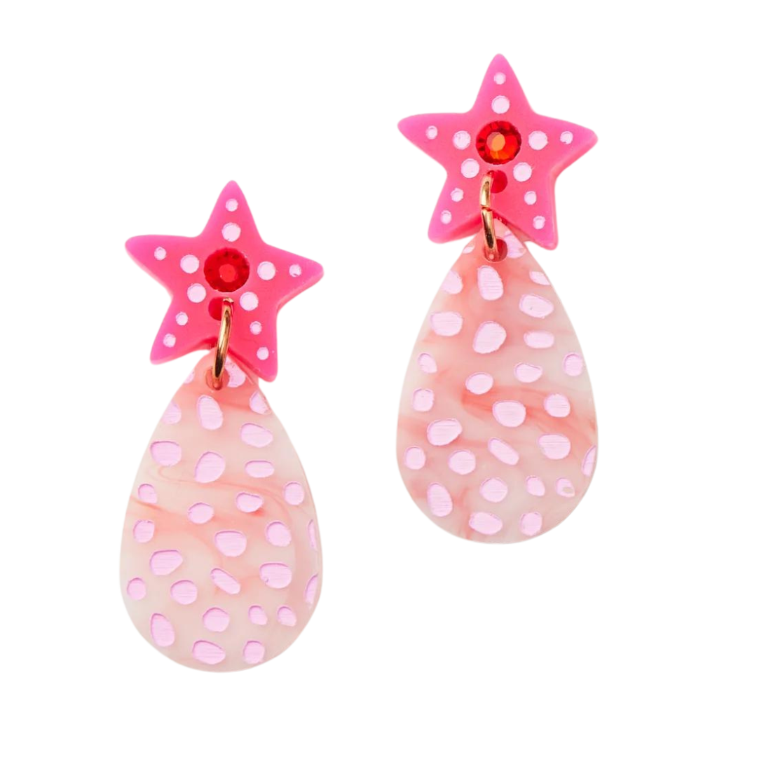Gracie earrings in pink by Martha Jean