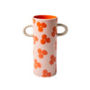 Griffe Pink Red Floral Bud Vase