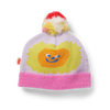 Snug as a bug! Nurture curious and creative young minds with this fluffy knit beanie for babies and kidsFeatures a folded up border, dreamy pom pom, and images from Halcyon Nights new collection on both sides.
