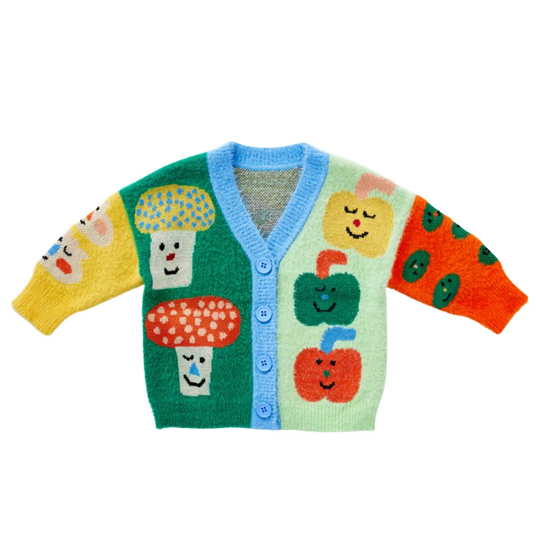 Pocket Patch Knit Cardigan