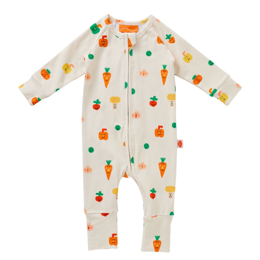 Teeny Tiny Veg- Long Sleeve Zip Suit