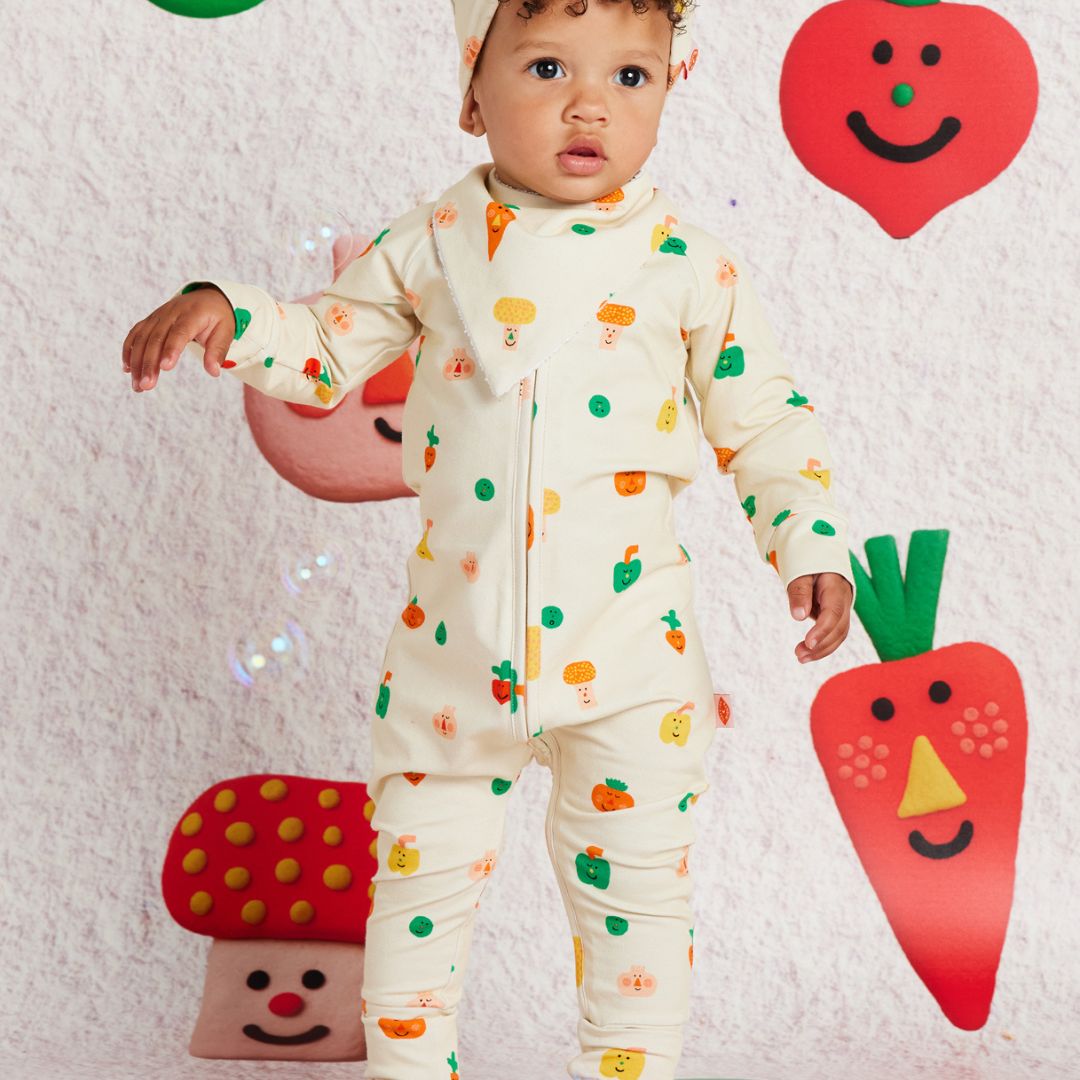 Teeny Tiny Veg- Long Sleeve Zip Suit