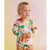 Happy Herd Long Sleeve Bodysuit - Organic