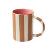 Happy Stripe Tan Mug