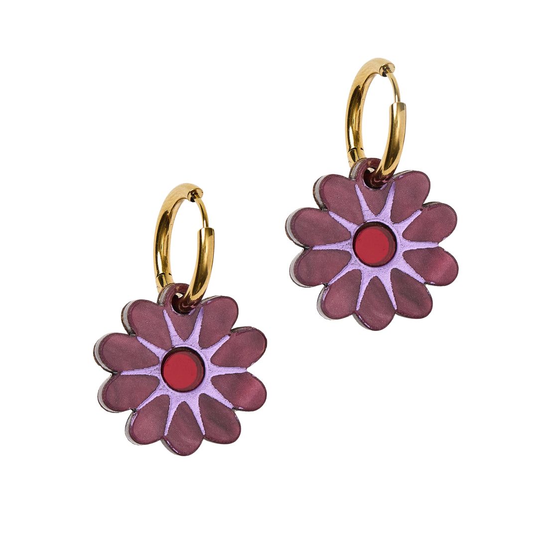 Hattie Earrings - Mulberry