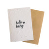 Hello Baby // Plantable card