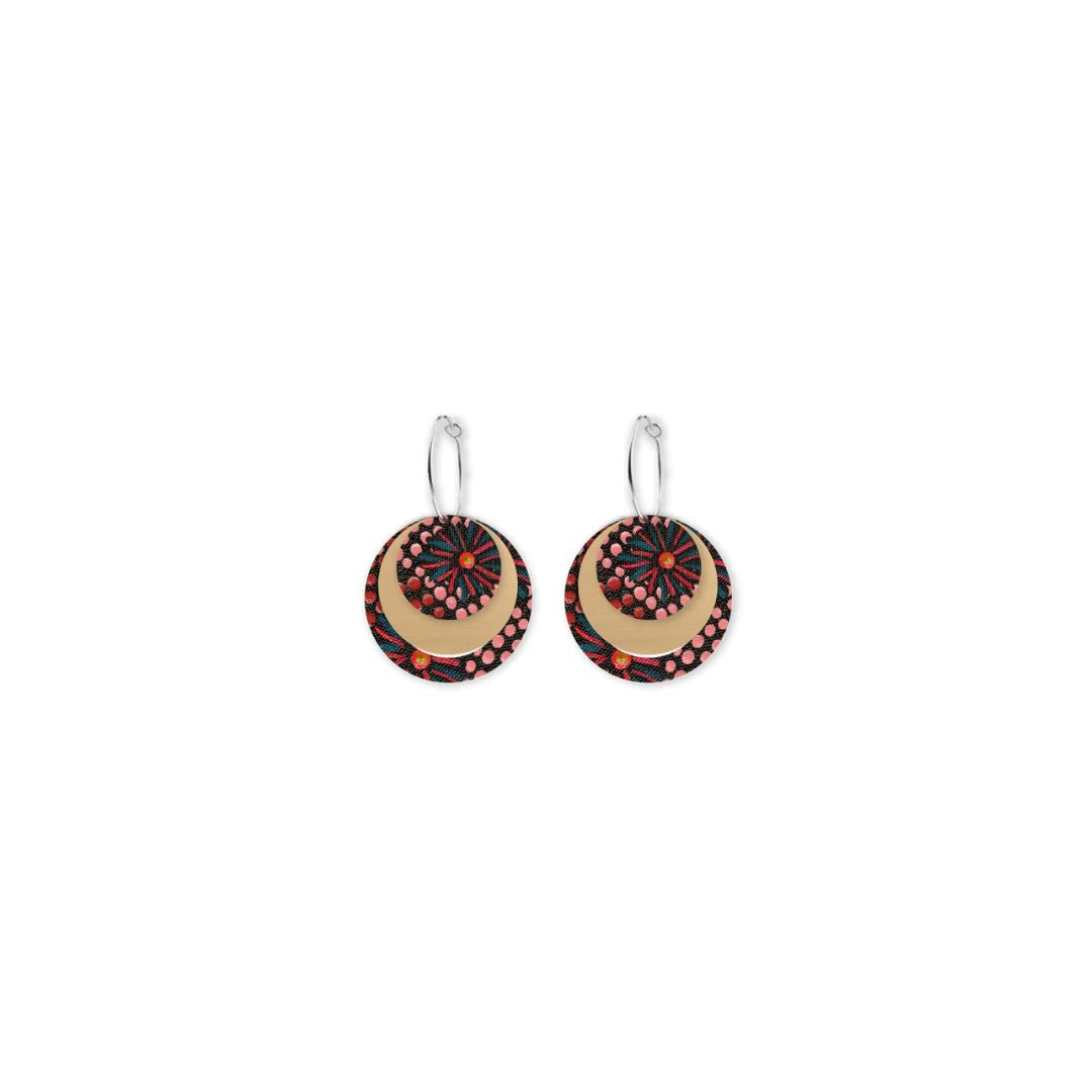 Jellurgal Generations Three Circle Hoop Earring