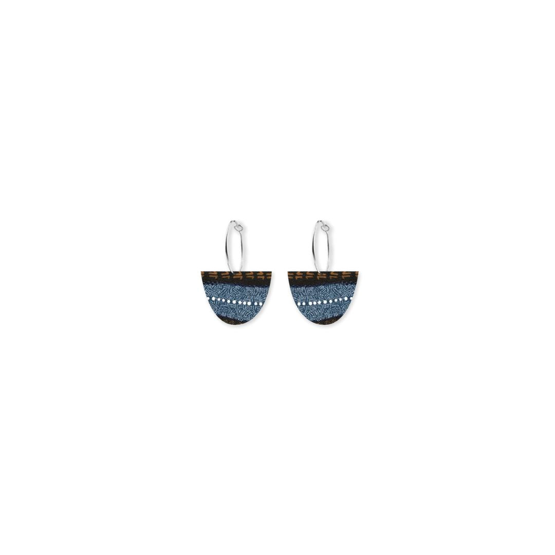 Jellurgal Paroo Small Bell Hoop Earring