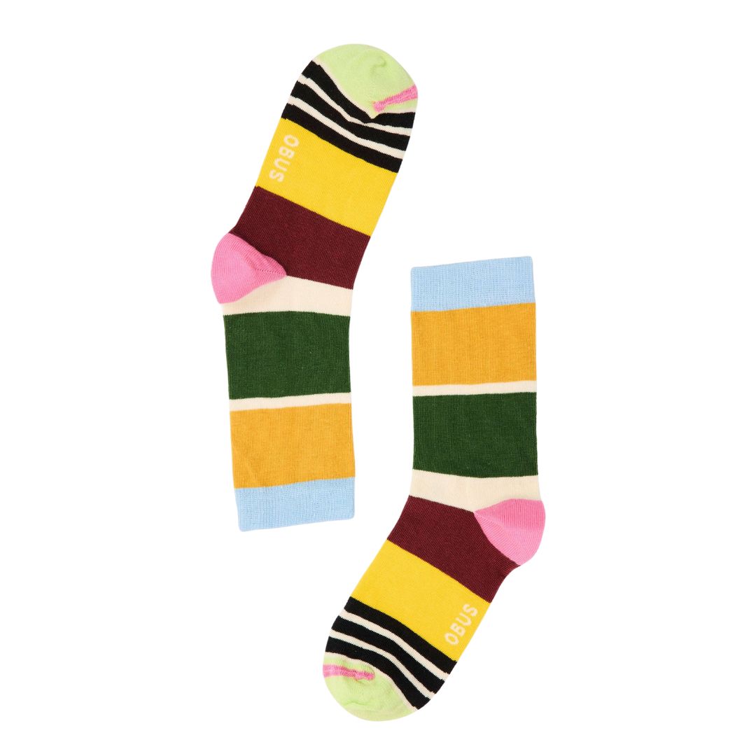 Stripey socks or licorice allsorts!