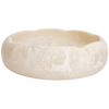 The Kabrina Bowl is inspired by mid-century design with its scalloped edge bringing '70s nostalgia to your table. In Vanilla resin, this Sage and Clare bowl is the perfect gift.