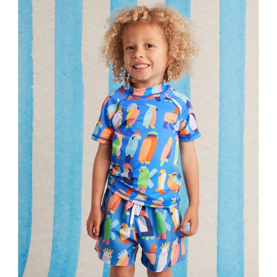 Kids Boardshorts Flamin' Galahs