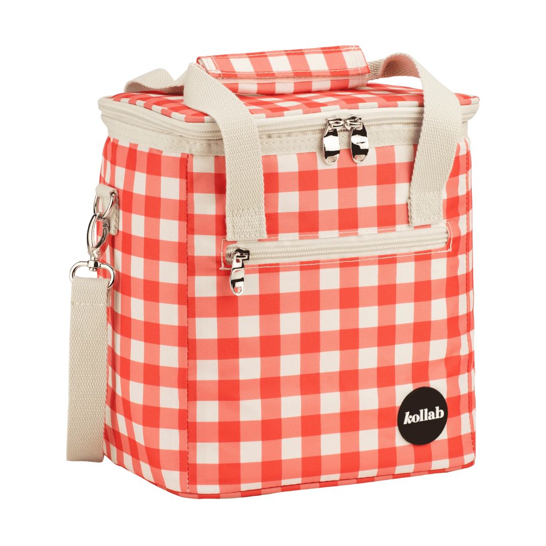 Mini Cooler Red Check
