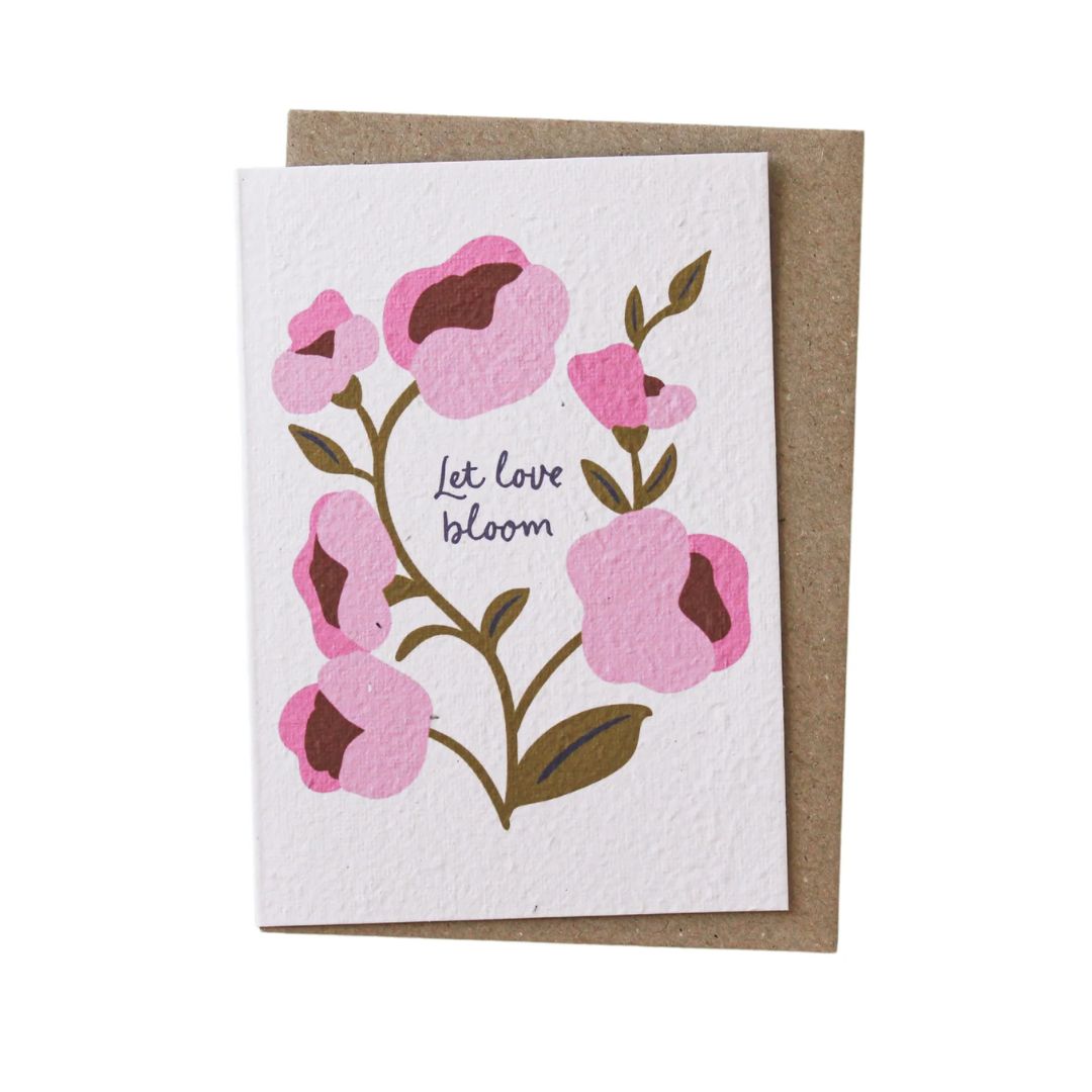 Let Love Bloom // Plantable card