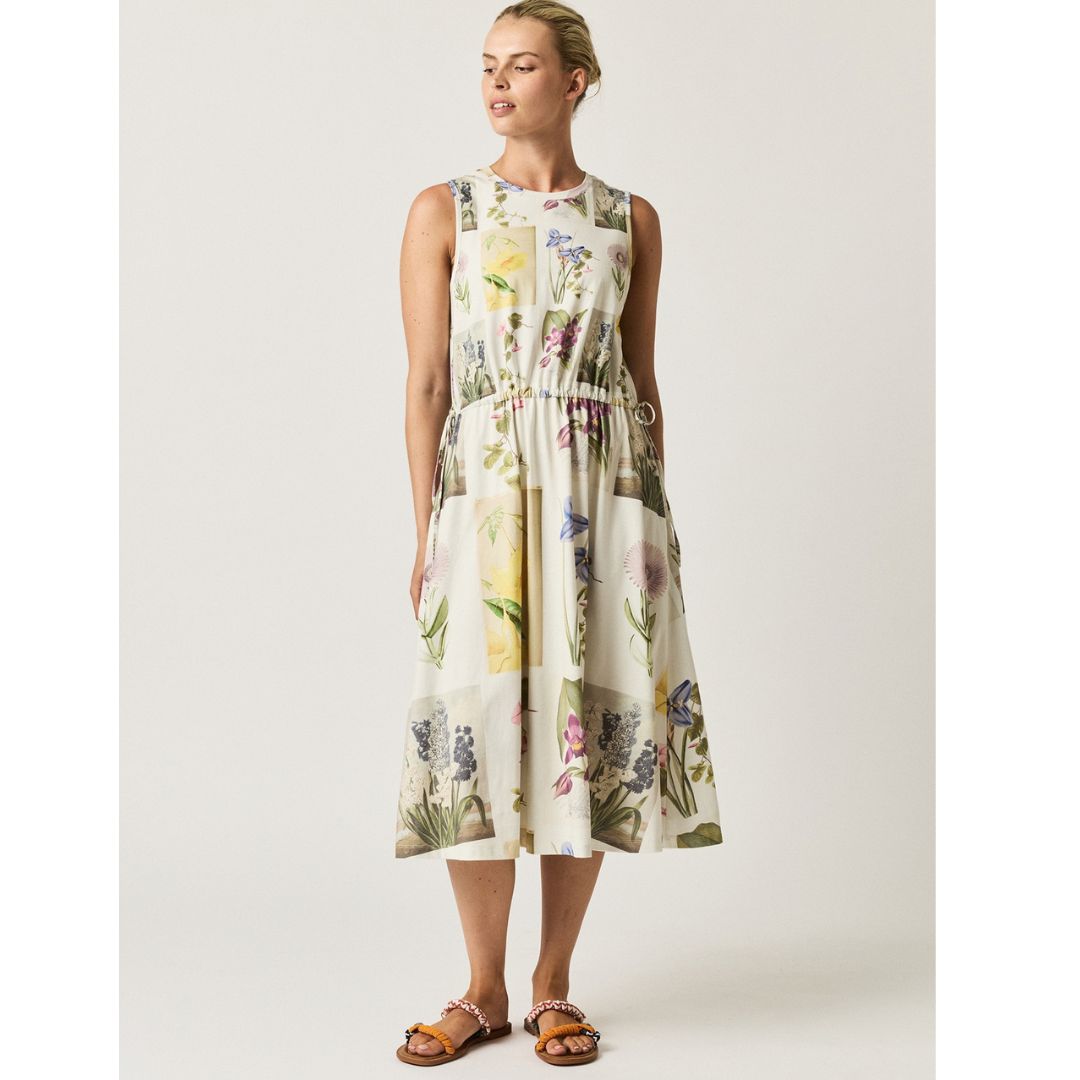 Lidia Tie Dress - Archive Floral