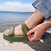 This Lochie Bright Olive Sandal is here! This beautiful comfortable sandal made by Merry people is going to be your new  favourite shoe.