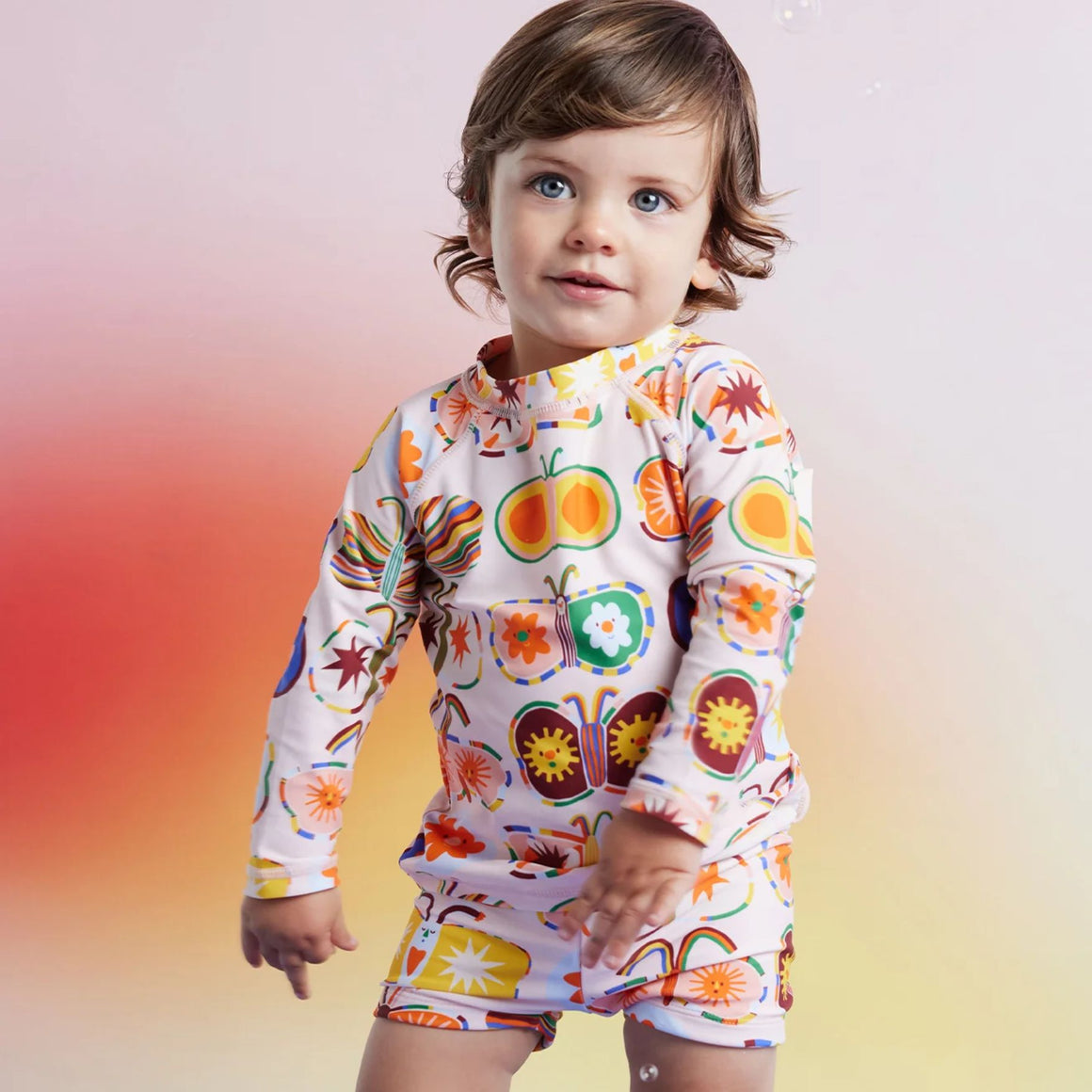 Long Sleeve Rash vest/ Flutterby