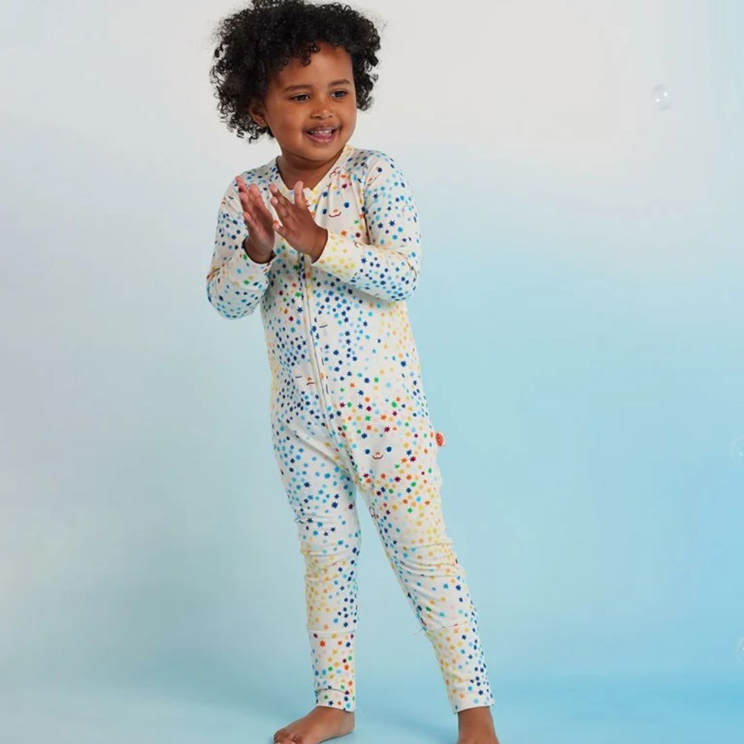 Long Sleeve Zip Romper - Feeling Star