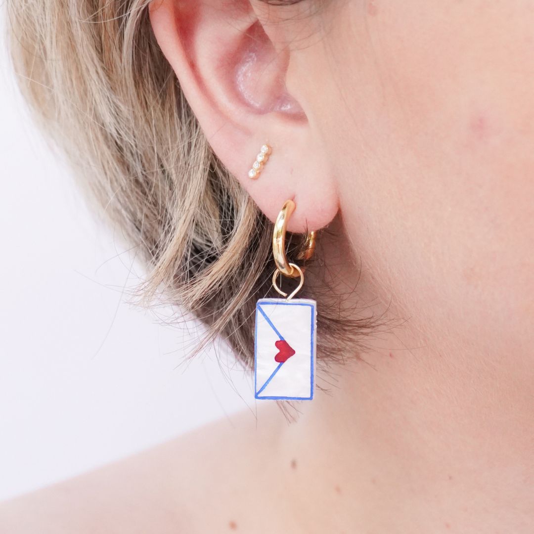 Love Letter Frame Charm - with Sleepers