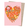 love heart native greeting cards - Featuring hand-lettering and Australian native floral illustrations by Australian artist Jayne Branchflower.