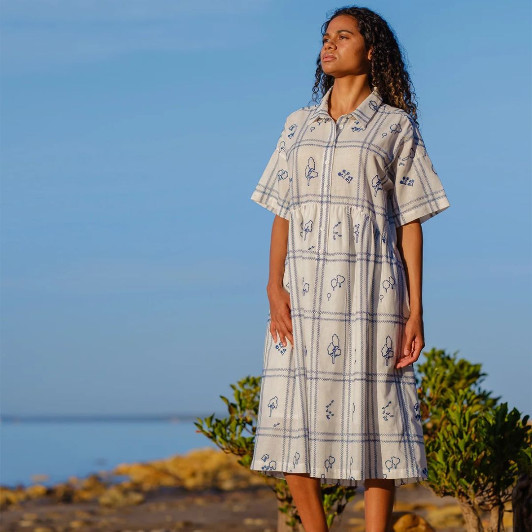 Luma Shirt Dress - Arreth Embroidered