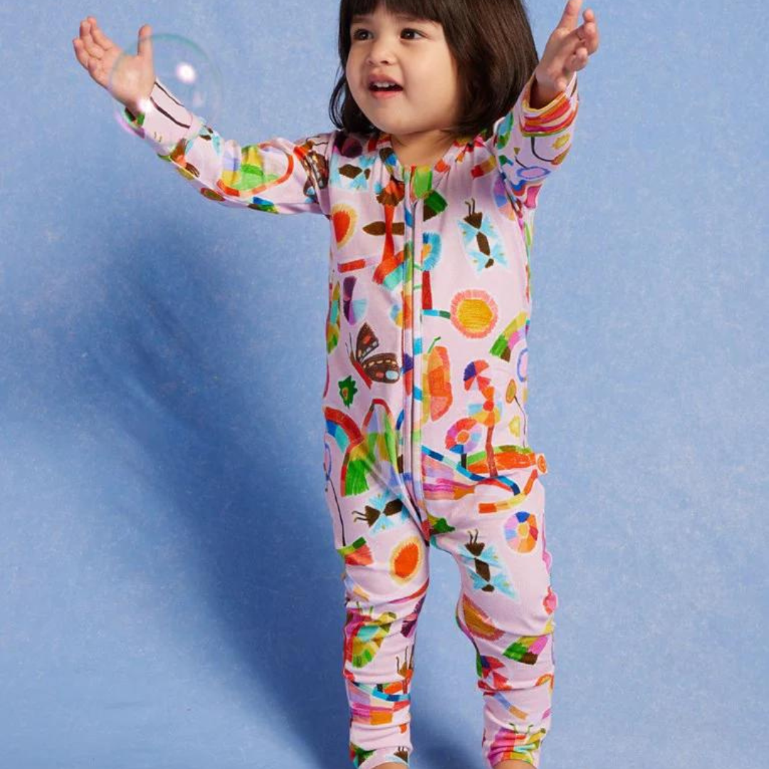 Magic Meadow Long Sleeve romper by Halcyon nights