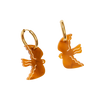 Mini Bird Earrings-Tan by Martha Jean