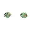 Mint Shell Studs