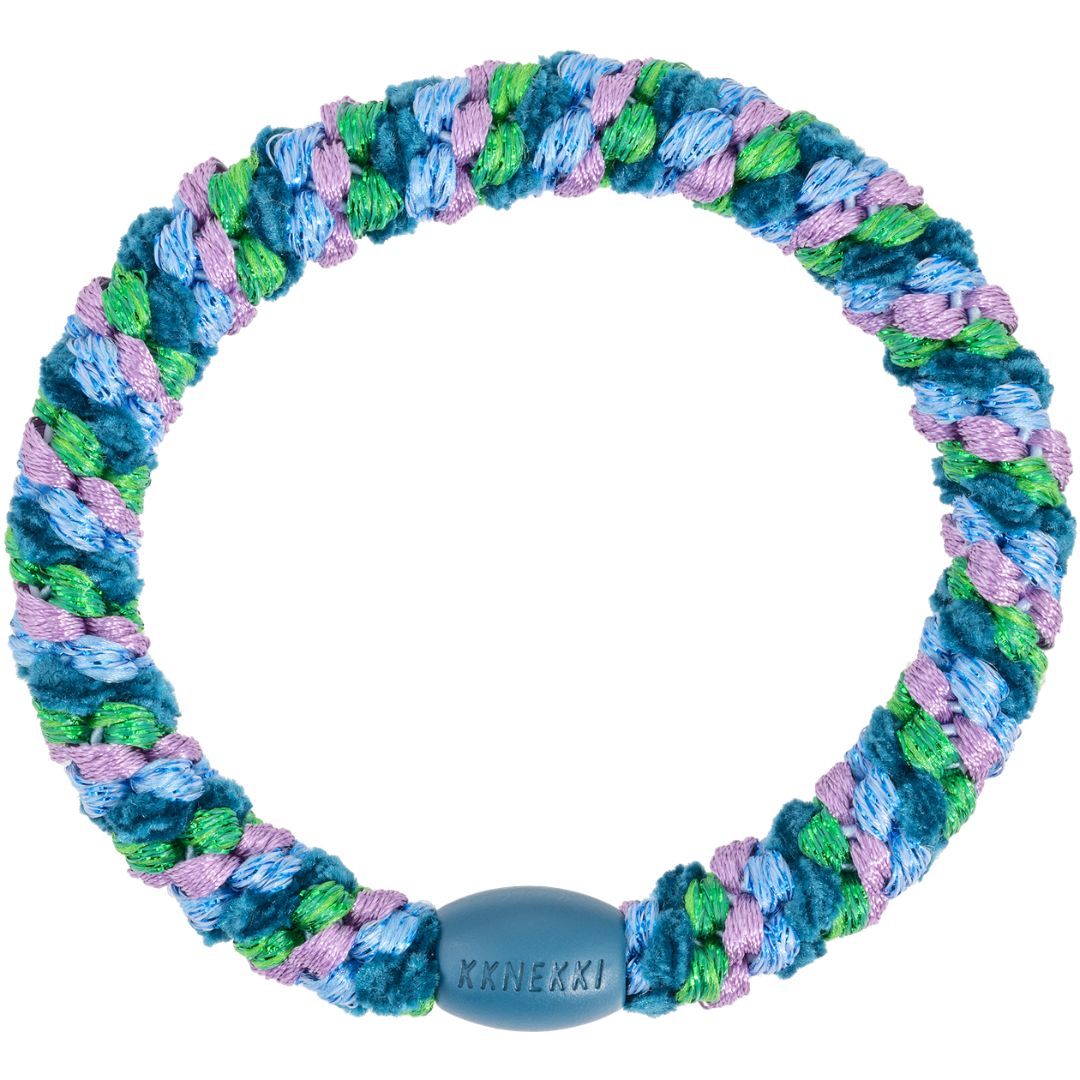 Kknekki Original Hair Tie - Mix green petrol velvet