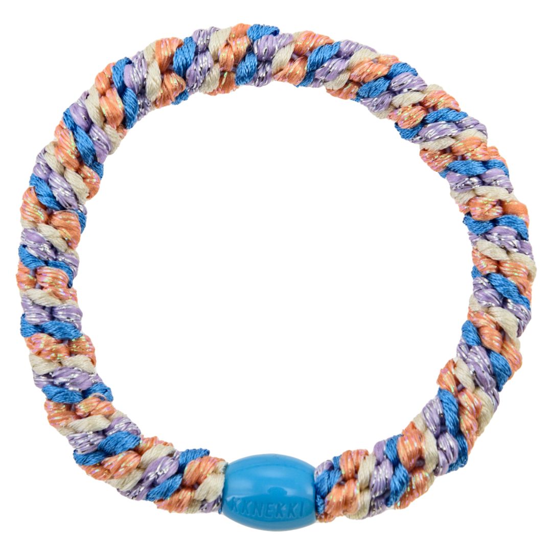 Kknekki Original Hair Tie  - Mix lake blue lavender glitter