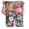 Beautiful "motherland" teat towel with a dark background to really make the flowers pop! By Emma Morgan