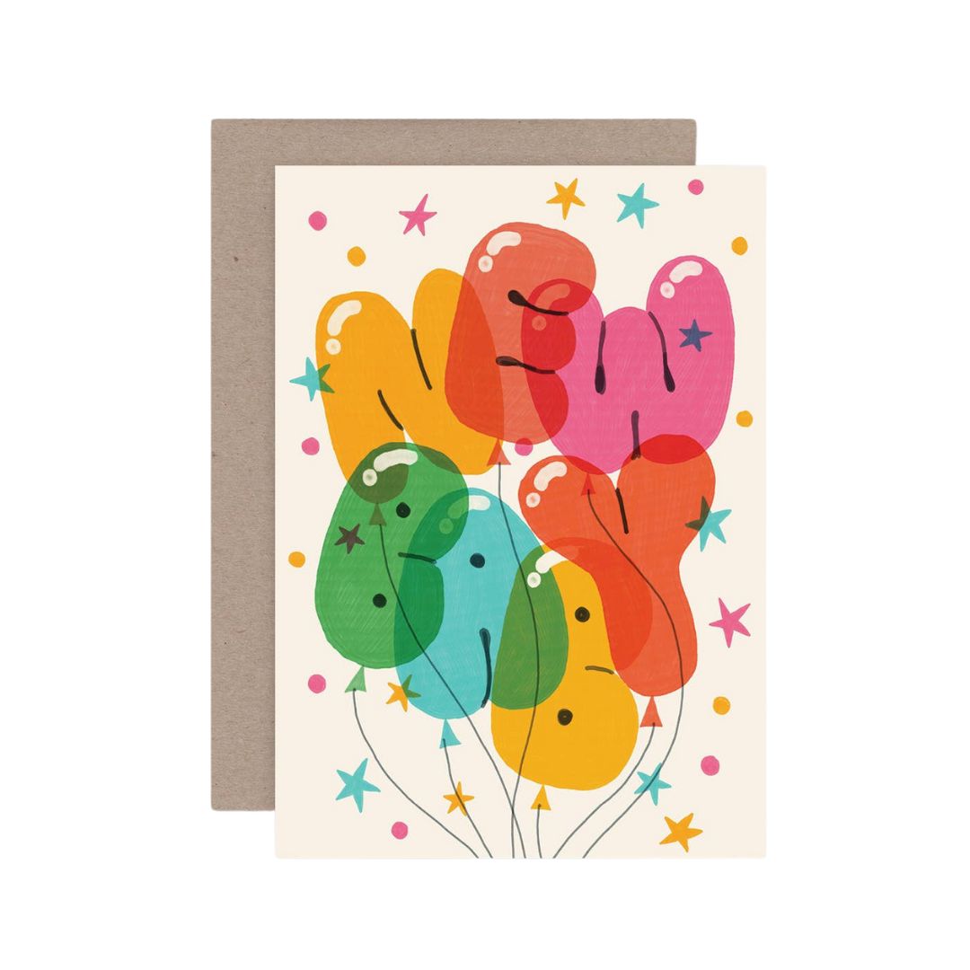 NEW BABY BALLOONS card