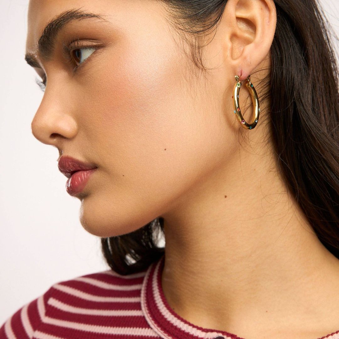 Object And Affection Hoop: Gold