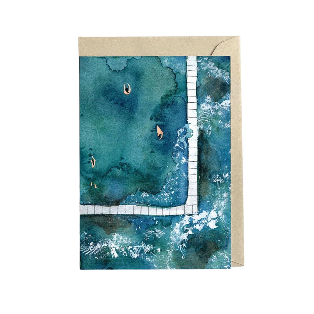 Greeting Card - Ocean Baths