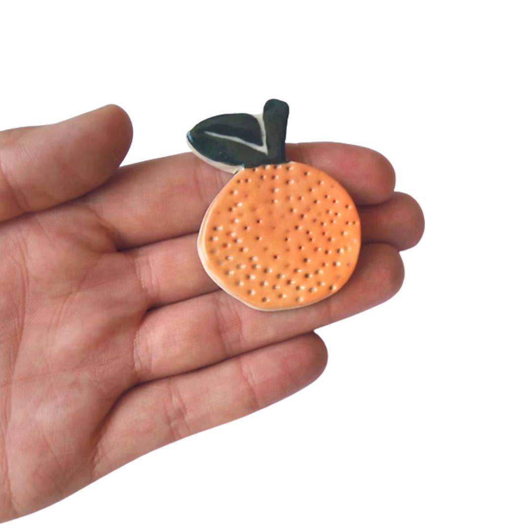 Orange Brooch