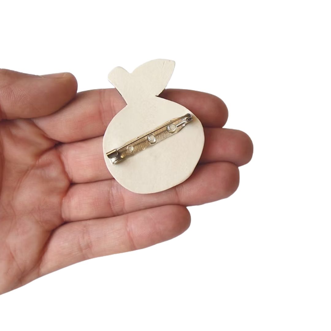 Orange Brooch