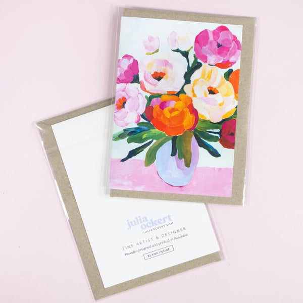Pastel Bouquet Greeting Card - Meet Gather Collect