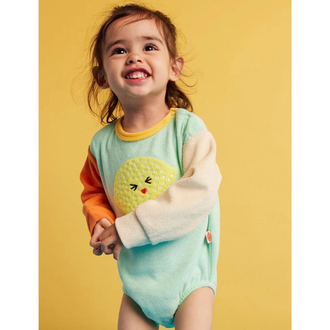 Peel Party Terry Long Sleeve Bodysuit