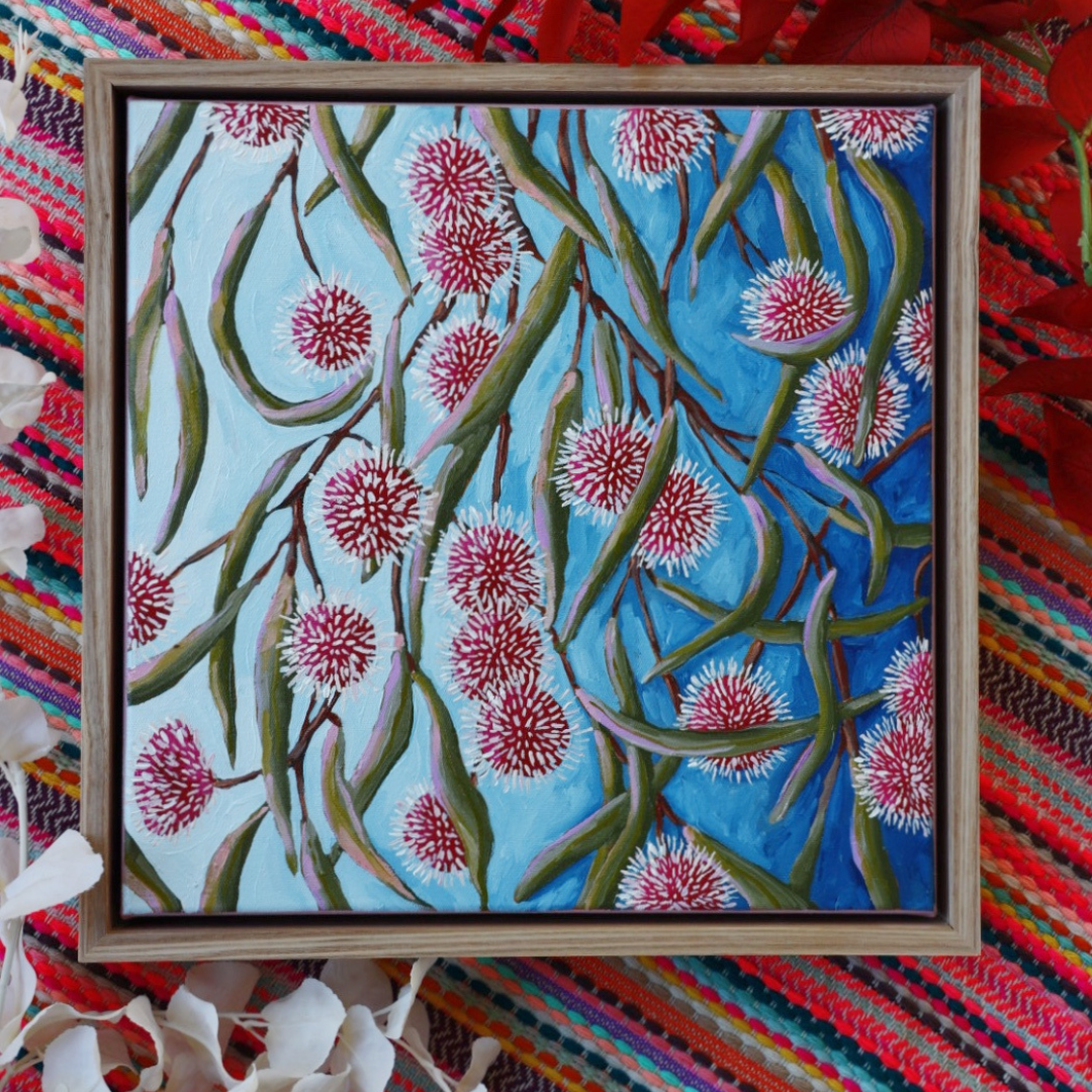 Hakea Pincushion original artwork by Kate Quinn