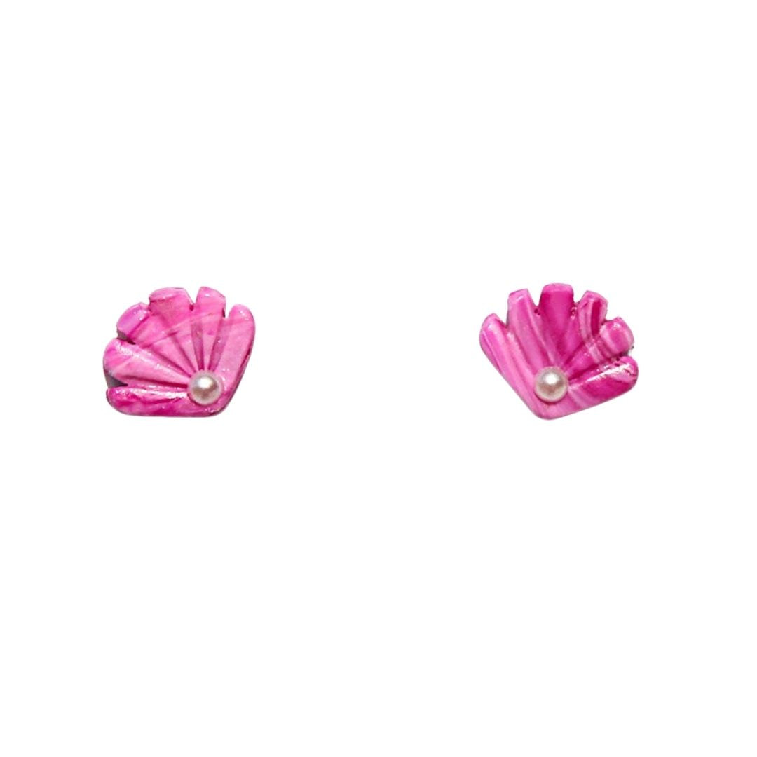 Pink Shell Studs