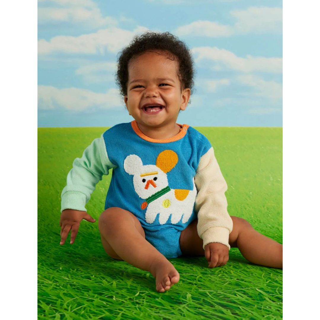 Puppy Park Terry Long Sleeve Bodysuit